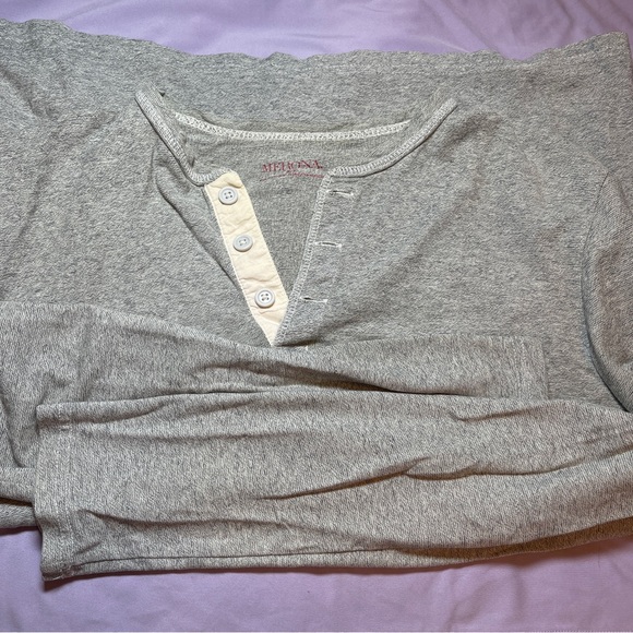 Merona Henley Sweater Gray Color Size S - Picture 9 of 11